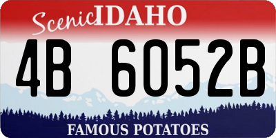 ID license plate 4B6052B