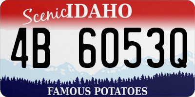 ID license plate 4B6053Q