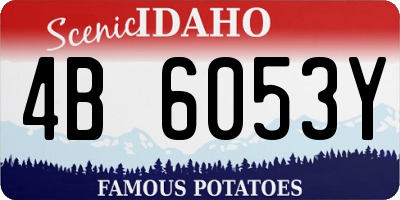 ID license plate 4B6053Y