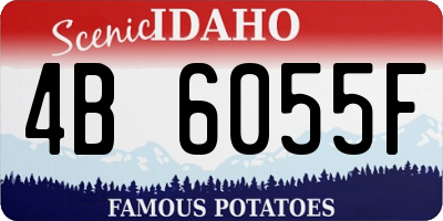 ID license plate 4B6055F