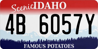 ID license plate 4B6057Y