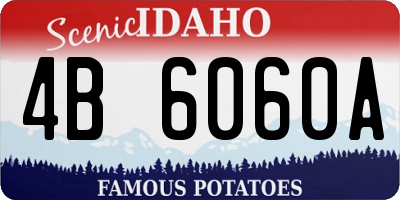 ID license plate 4B6060A