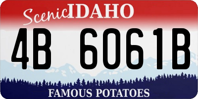 ID license plate 4B6061B