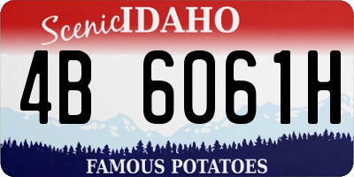 ID license plate 4B6061H