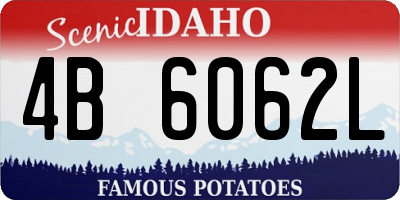 ID license plate 4B6062L