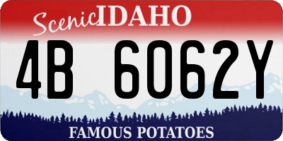 ID license plate 4B6062Y