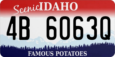 ID license plate 4B6063Q
