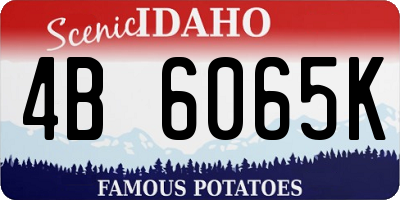 ID license plate 4B6065K