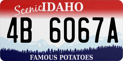 ID license plate 4B6067A