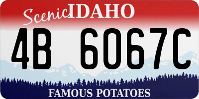 ID license plate 4B6067C