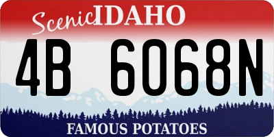 ID license plate 4B6068N