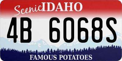 ID license plate 4B6068S