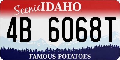 ID license plate 4B6068T