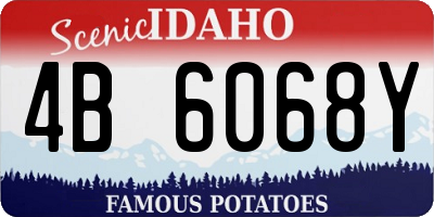 ID license plate 4B6068Y