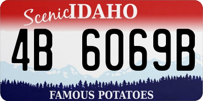 ID license plate 4B6069B