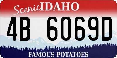 ID license plate 4B6069D