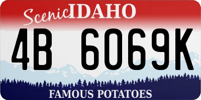 ID license plate 4B6069K