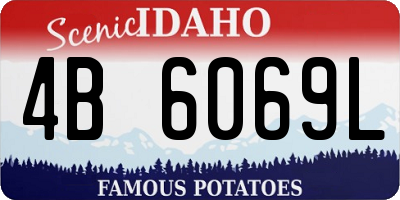 ID license plate 4B6069L