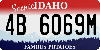 ID license plate 4B6069M