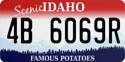 ID license plate 4B6069R