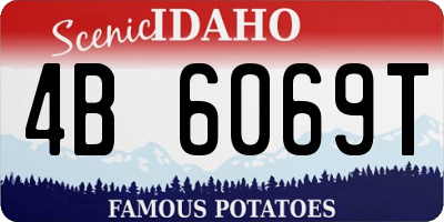 ID license plate 4B6069T