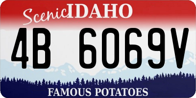 ID license plate 4B6069V