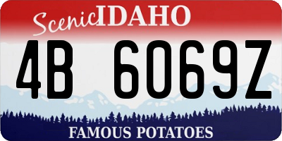 ID license plate 4B6069Z