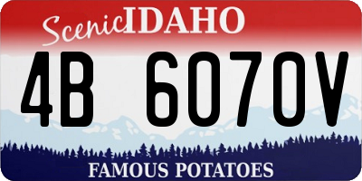 ID license plate 4B6070V