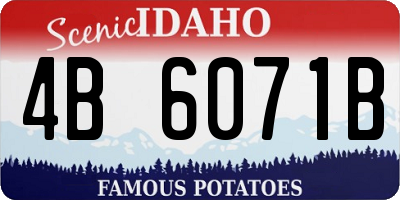 ID license plate 4B6071B