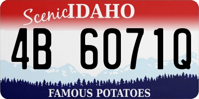 ID license plate 4B6071Q