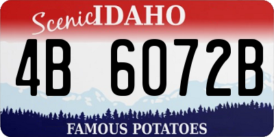 ID license plate 4B6072B
