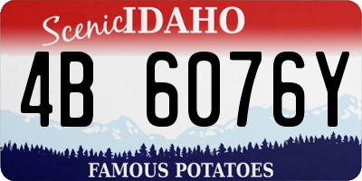 ID license plate 4B6076Y