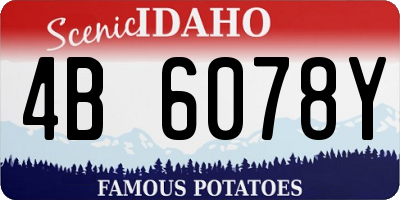 ID license plate 4B6078Y