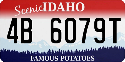 ID license plate 4B6079T