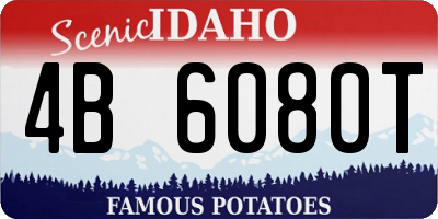 ID license plate 4B6080T