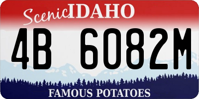 ID license plate 4B6082M