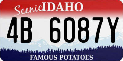 ID license plate 4B6087Y