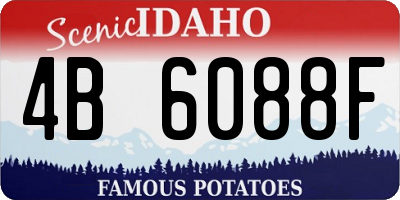 ID license plate 4B6088F