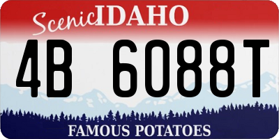 ID license plate 4B6088T