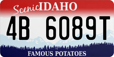 ID license plate 4B6089T