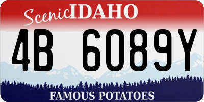 ID license plate 4B6089Y