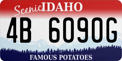 ID license plate 4B6090G