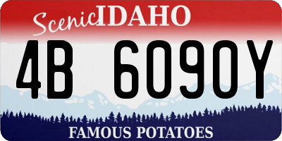 ID license plate 4B6090Y