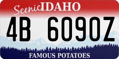 ID license plate 4B6090Z