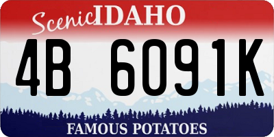 ID license plate 4B6091K