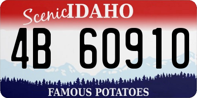 ID license plate 4B6091O