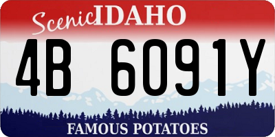 ID license plate 4B6091Y