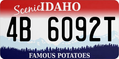 ID license plate 4B6092T