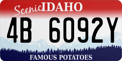 ID license plate 4B6092Y