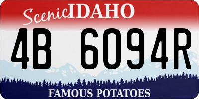ID license plate 4B6094R
